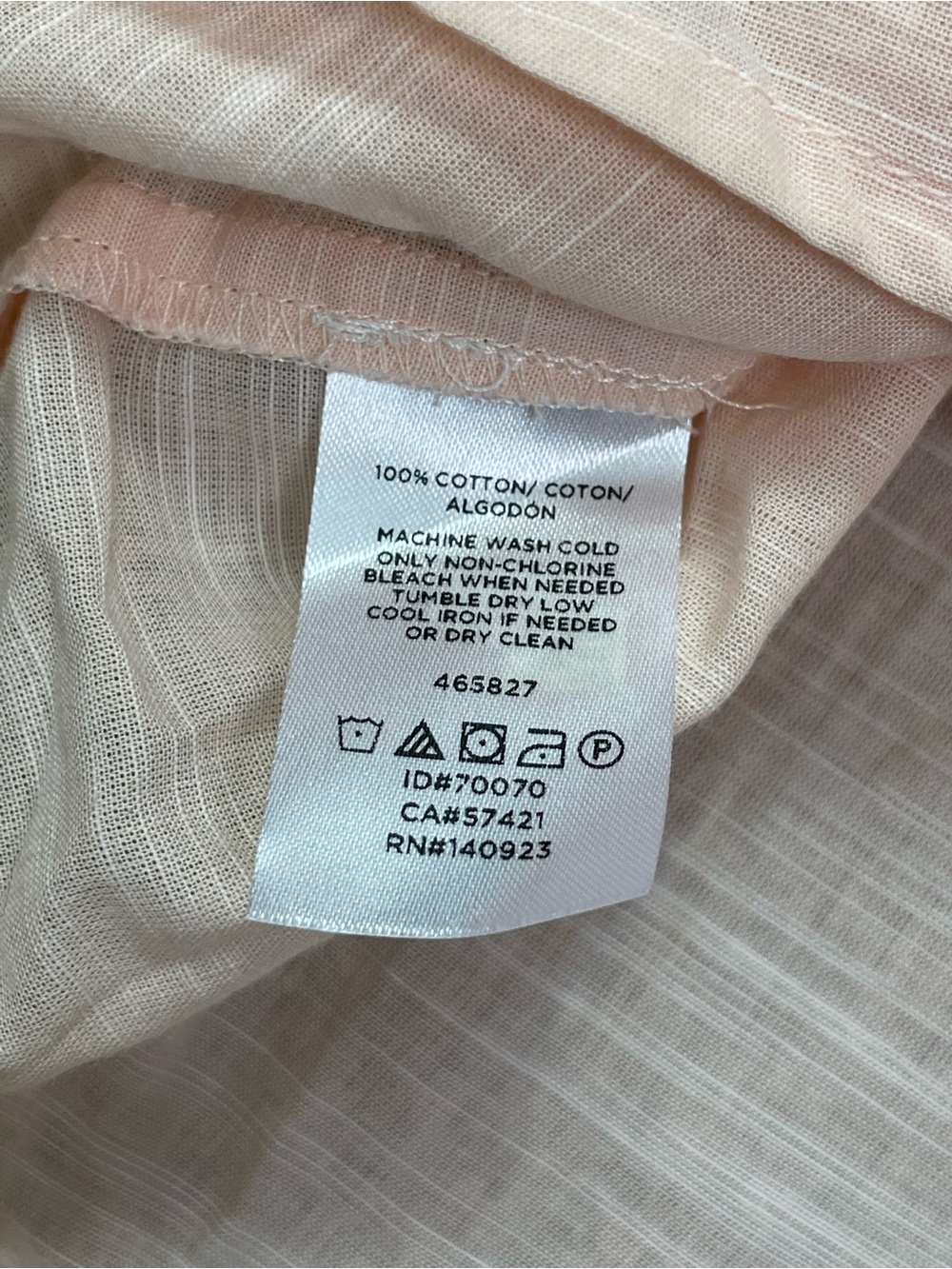 Loft Women’s Pale Pink Eyelet Yoke Peasant‎ Top - Picture 8 of 12